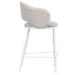 CBS8606-FHx2 65cm White Bar Stool - Clay Grey (Set of 2)