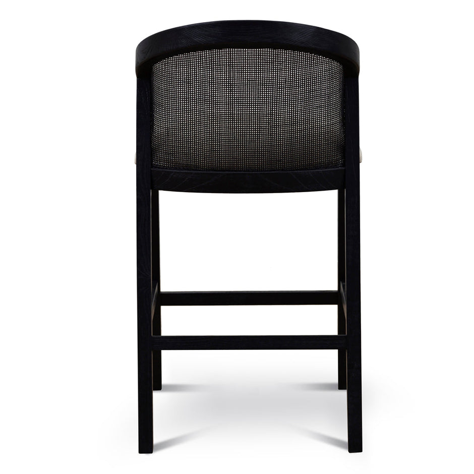 CBS10565-LJ Black Elm Barstool - Dawn Beige