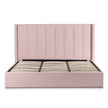 CBD6357-YO Fabric King Bed - Blush Pink with Storage