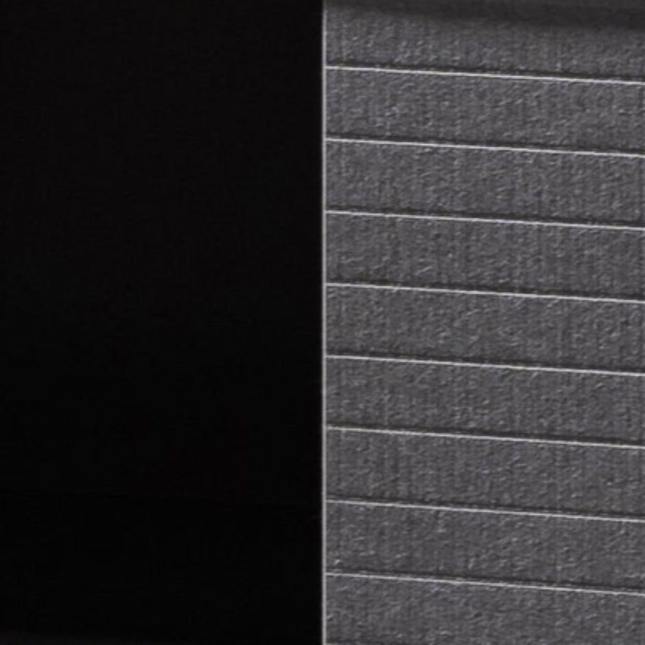 CDT6548-SN Inter-layered Black Storage Cabinet - Grey Doors