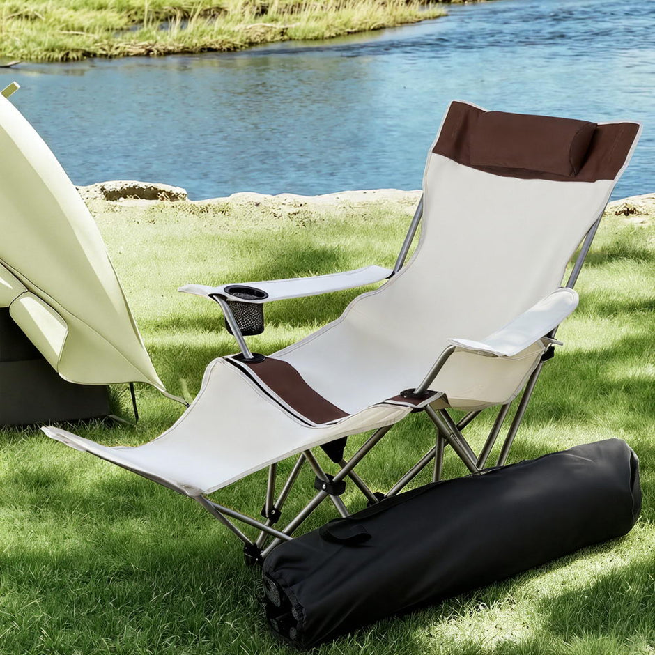 Weisshorn Camping Chair Reclining Adjustable Portable Outdoor Folding Lightweight