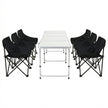 Weisshorn 7pc Camping Table Chair Set Outdoor Folding Aluminium Portable Picnic