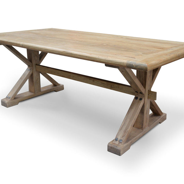 CDT501  Dining Table 1.98m - Rustic Natural