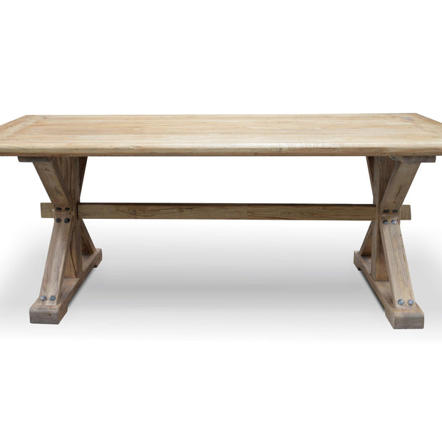 CDT501  Dining Table 1.98m - Rustic Natural