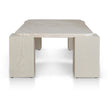 CCF10175-DW 1.26m Travertine Coffee Table - Ivory Oat