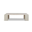 CCF10175-DW 1.26m Travertine Coffee Table - Ivory Oat