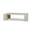 CCF10175-DW 1.26m Travertine Coffee Table - Ivory Oat