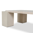 CCF10175-DW 1.26m Travertine Coffee Table - Ivory Oat
