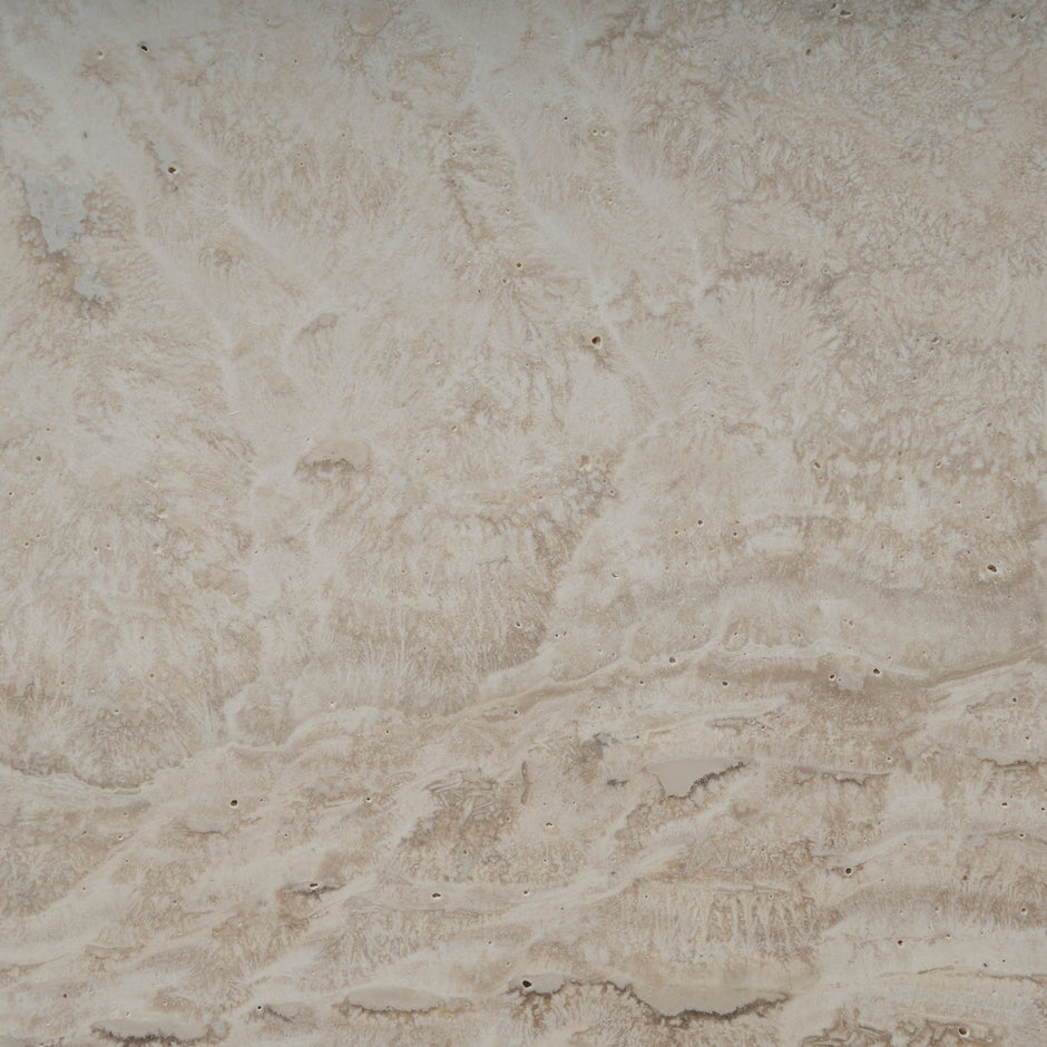 CST10179-DW 50cm Travertine Bedside Table - Ivory Oat