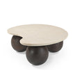 CCF10210-RB 1.04m Marble Coffee Table - Walnut