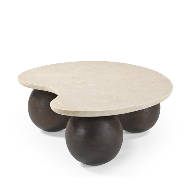 CCF10210-RB 1.04m Marble Coffee Table - Walnut