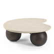 CCF10210-RB 1.04m Marble Coffee Table - Walnut