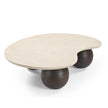 CCF10210-RB 1.04m Marble Coffee Table - Walnut