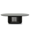 CCF10677-CU 1.3m Oval Coffee Table - Black Stain
