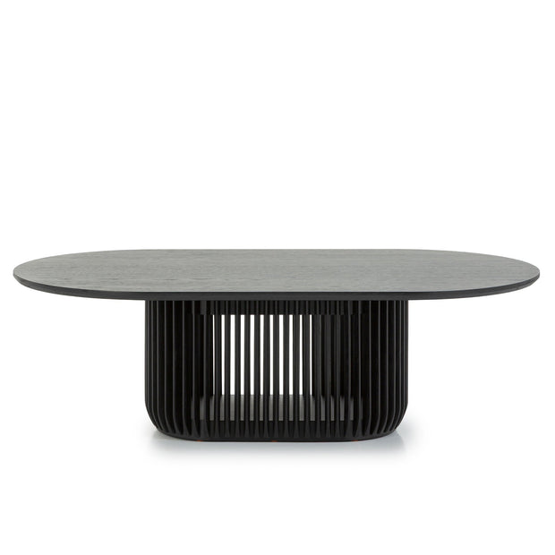 CCF10677-CU 1.3m Oval Coffee Table - Black Stain