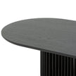 CCF10677-CU 1.3m Oval Coffee Table - Black Stain
