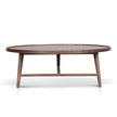 CCF10939-CN 1.1m Wooden Round Coffee Table - Walnut