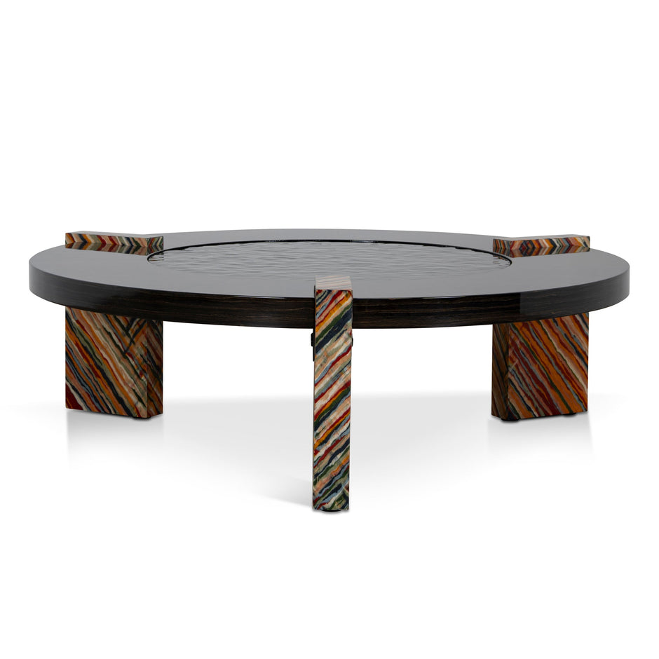 CCF12100-NY 93cm Round Coffee Table - Black