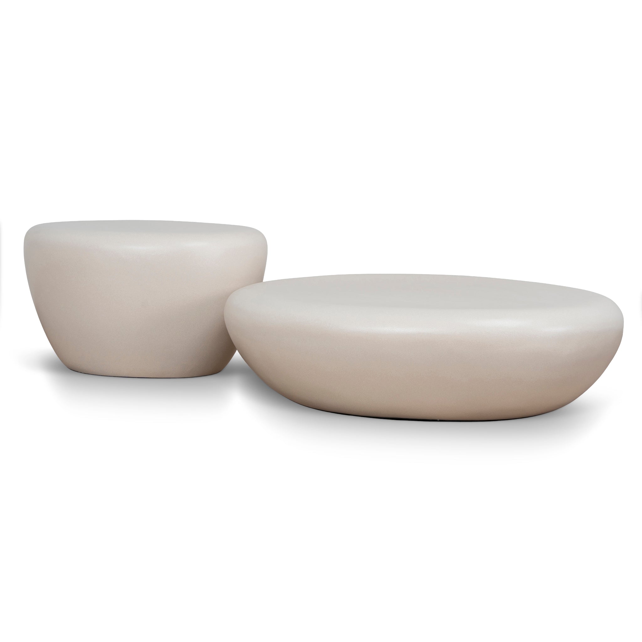 CCF12102-NY Nested Coffee Table - Ivory Beige