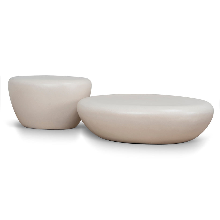 CCF12102-NY Nested Coffee Table - Ivory Beige