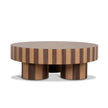 CCF12116-CN 1m Round Coffee Table - Two Tone Natural