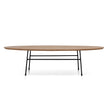 CCF12394-SD 117.5cm Coffee Table - Natural Ash Veneer - Black Legs