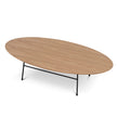 CCF12394-SD 117.5cm Coffee Table - Natural Ash Veneer - Black Legs