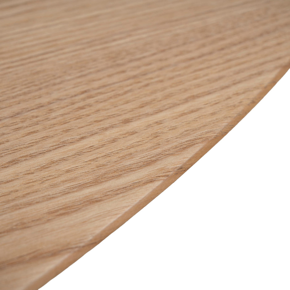 CCF12394-SD 117.5cm Coffee Table - Natural Ash Veneer - Black Legs
