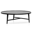 CCF6421-CN 1.1m Wooden Round Coffee Table - Black
