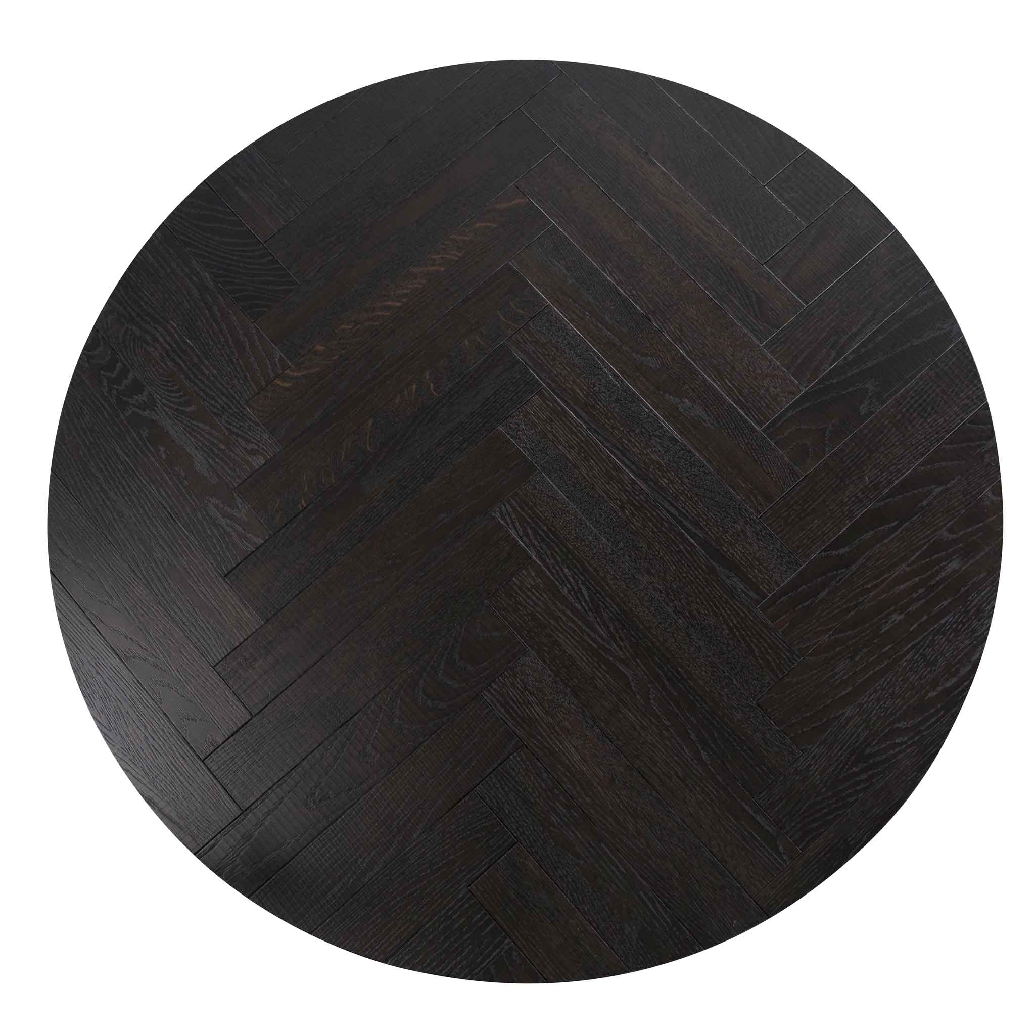 CCF6732-VN Round Coffee Table - Peppercorn and Brass