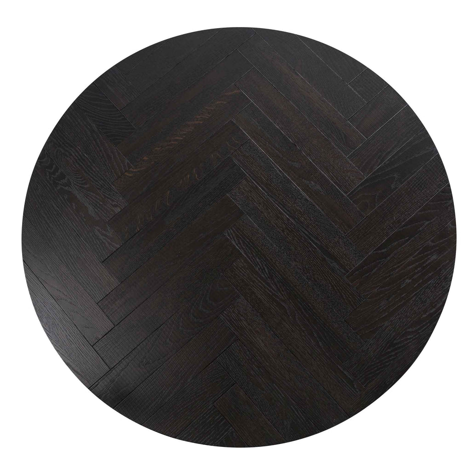 CCF6732-VN Round Coffee Table - Peppercorn and Brass