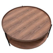 CCF6848-DW 90cm Round Coffee Table - Walnut