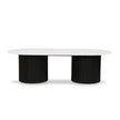 CCF8582-DW 1.3m Marble Coffee Table - Black