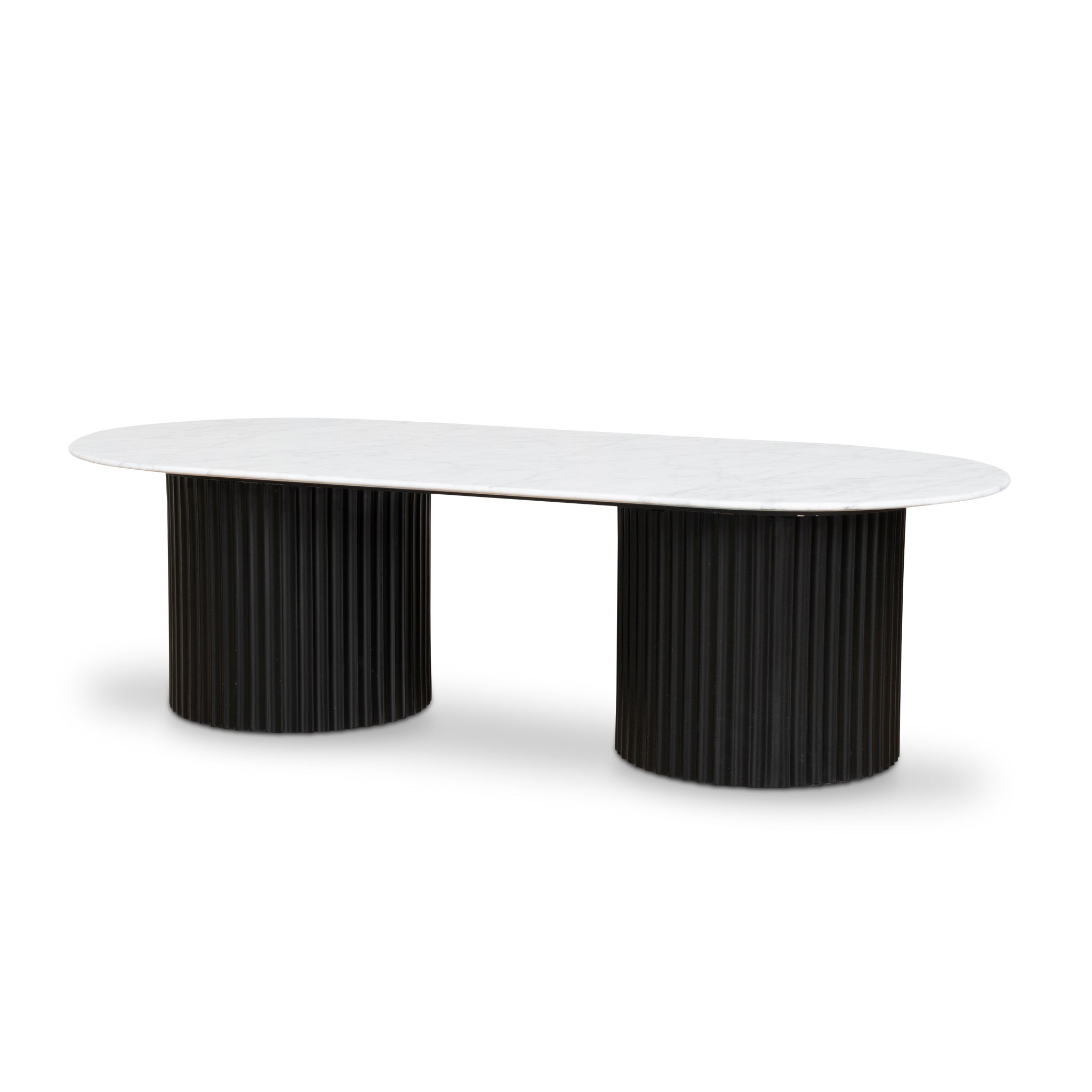 CCF8582-DW 1.3m Marble Coffee Table - Black
