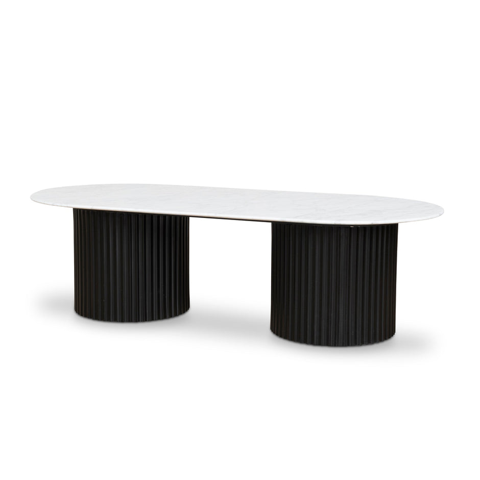 CCF8582-DW 1.3m Marble Coffee Table - Black