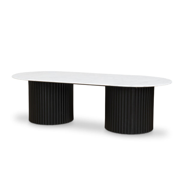 CCF8582-DW 1.3m Marble Coffee Table - Black