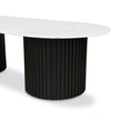 CCF8582-DW 1.3m Marble Coffee Table - Black
