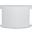 CCF8975-CN 100cm Wooden Round Coffee Table - White