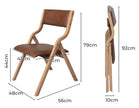 Levede 2x Dining Chairs Foldable PU Brown-2018816903035883522