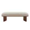 CDB10240-IG Walnut Bench - Clay Grey
