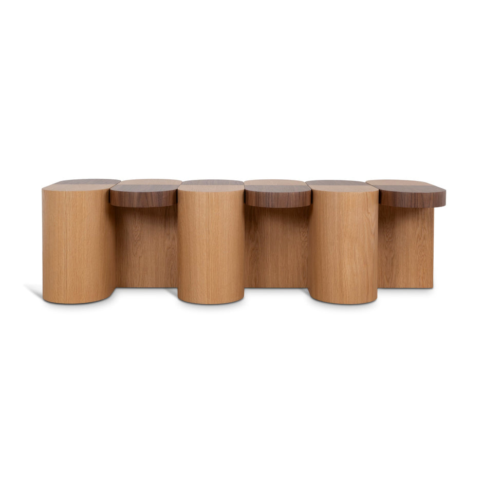CDB12115-CN 1.68m Dining Bench - Two Tone Natural