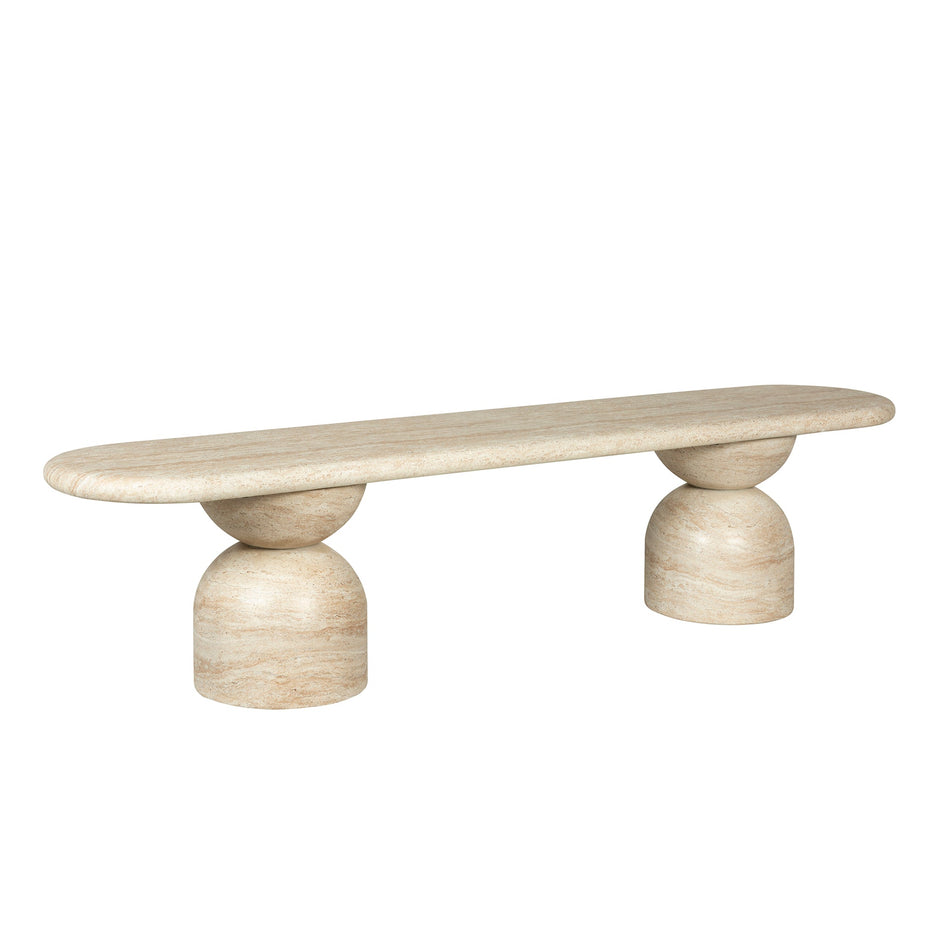 CDB12288-CO 2m Indoor Bench - Light Travertine Look