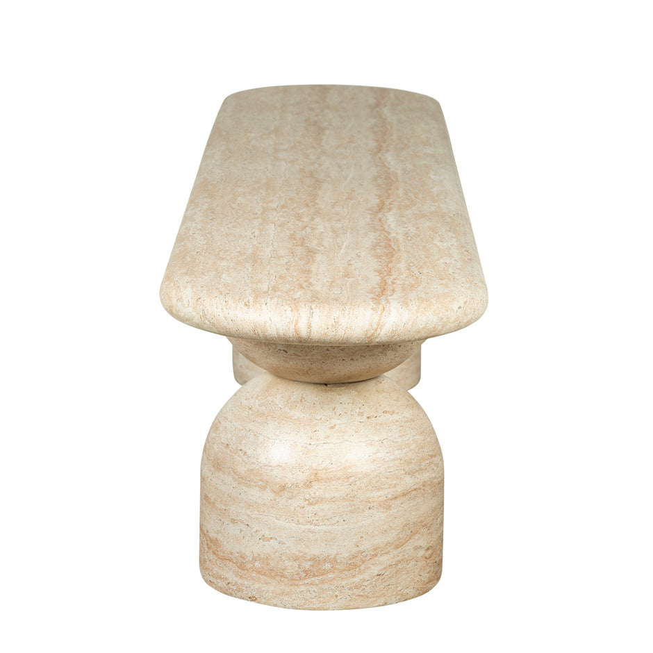 CDB12288-CO 2m Indoor Bench - Light Travertine Look