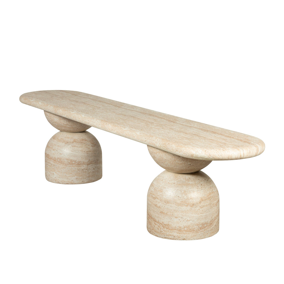 CDB12288-CO 2m Indoor Bench - Light Travertine Look