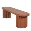CDB12290-CO 2.1m Concrete Bench - Terracotta