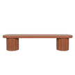 CDB12290-CO 2.1m Concrete Bench - Terracotta