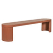 CDB12298-CO 2m Concrete Bench - Terracotta