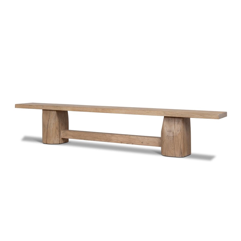 CDB12527-NA 2.5m Elm Bench - Natural
