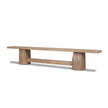 CDB12527-NA 2.5m Elm Bench - Natural