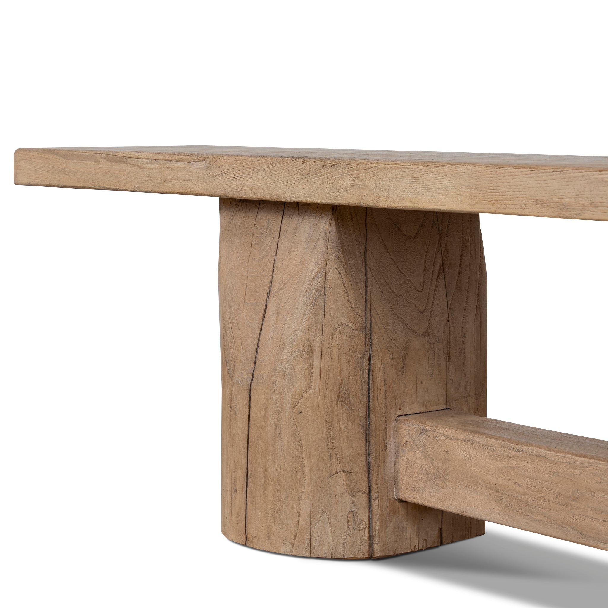 CDB12527-NA 2.5m Elm Bench - Natural